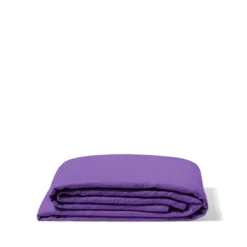 Drap plat en lin lavé - Violet Orage