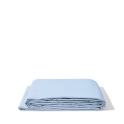 Drap plat en percale de coton - Bleuet
