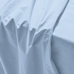 Drap plat en percale de coton - Bleuet