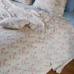 Drap plat en percale de coton - Jardin