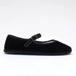 Drogheria Crivellini - Ballerines Jane Velvelt à attache - Noir