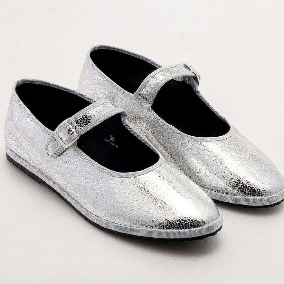 Drogheria Crivellini - Ballerines Jane à attache - Argent