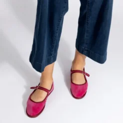 Drogheria Crivellini - Ballerines Jane Velvelt à attache - Peony