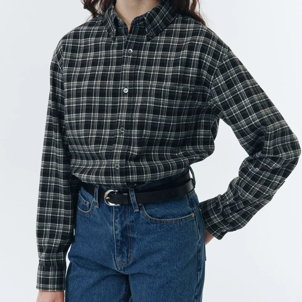 Dunst - Chemise Check Flannel - Noir