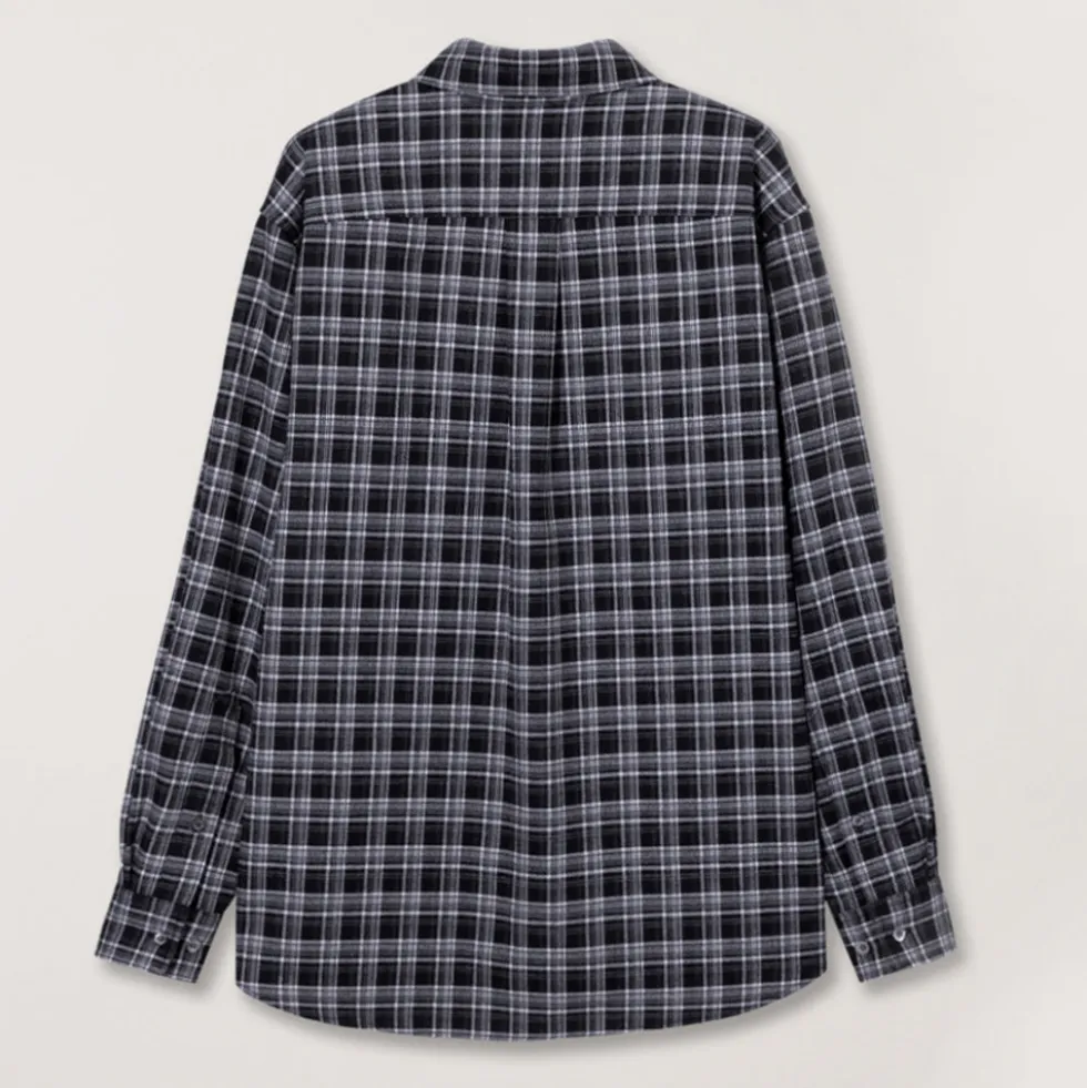 Dunst - Chemise Check Flannel - Noir