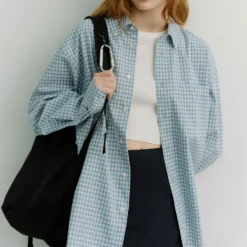 Dunst - Chemise Oversize à Carreaux - Bleu