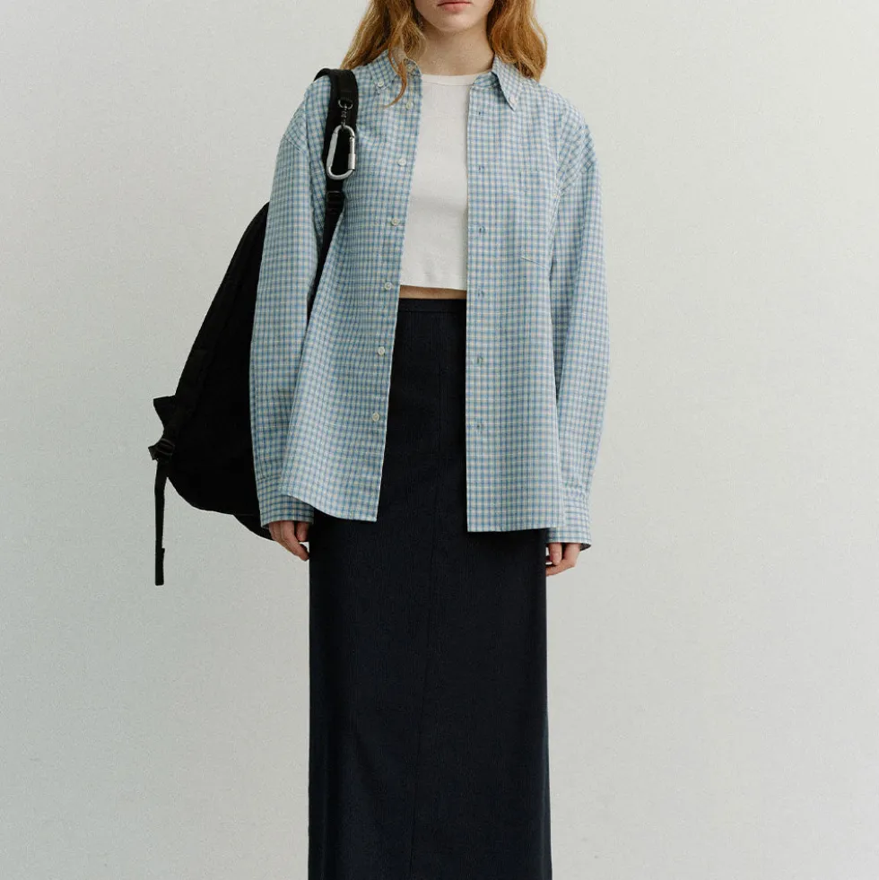Dunst - Chemise Oversize à Carreaux - Bleu