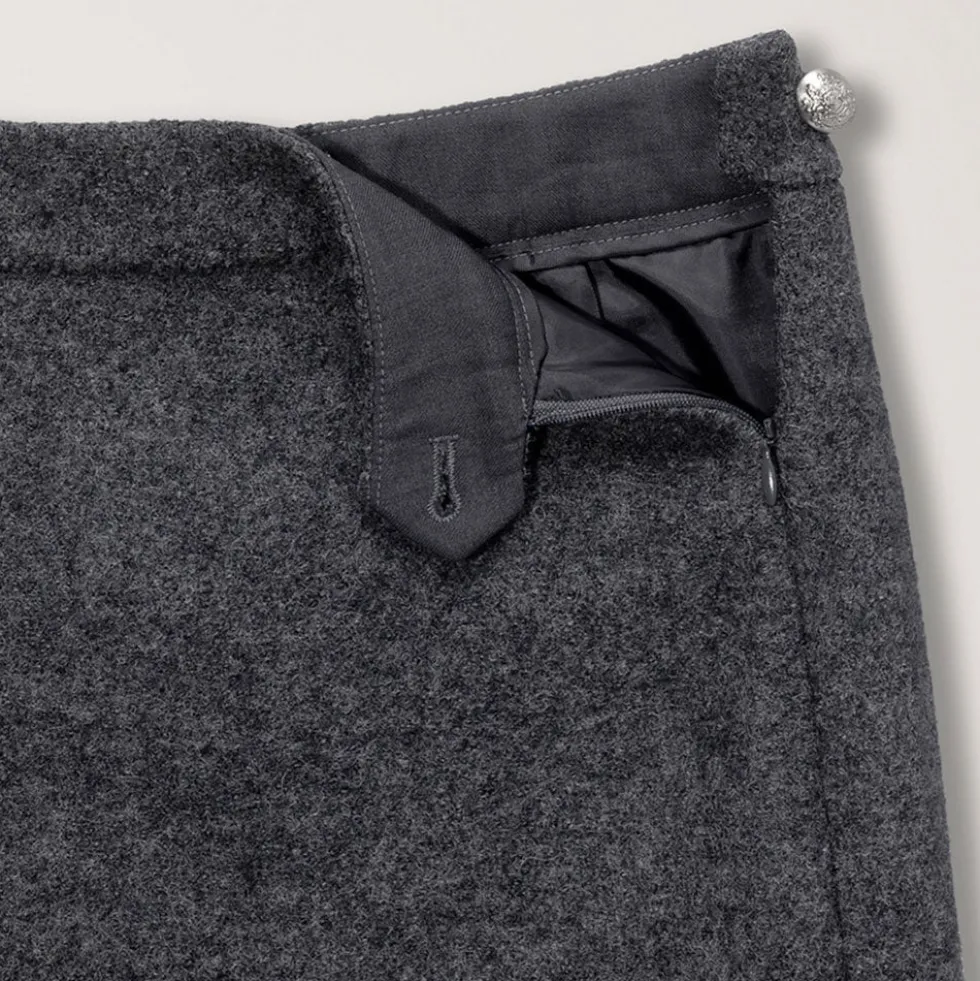 Dunst - Mini jupe en laine - Gris