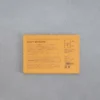 Enveloppes Kraft et fermeture japonaise orange - Horizontale