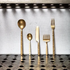Fourchette de table - Or