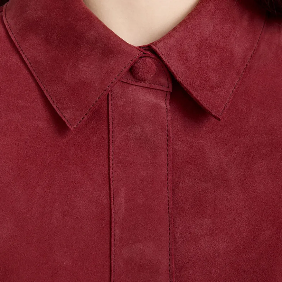 Frame - Chemise Suede - Garnet