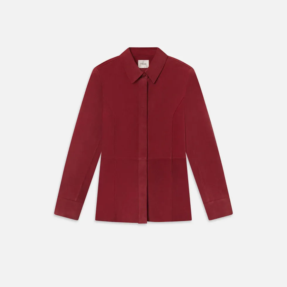 Frame - Chemise Suede - Garnet