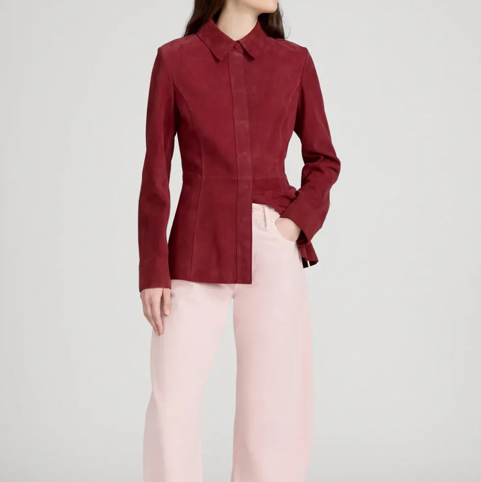 Frame - Chemise Suede - Garnet