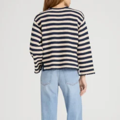 Frame - Pull Captain - Crème & Marine