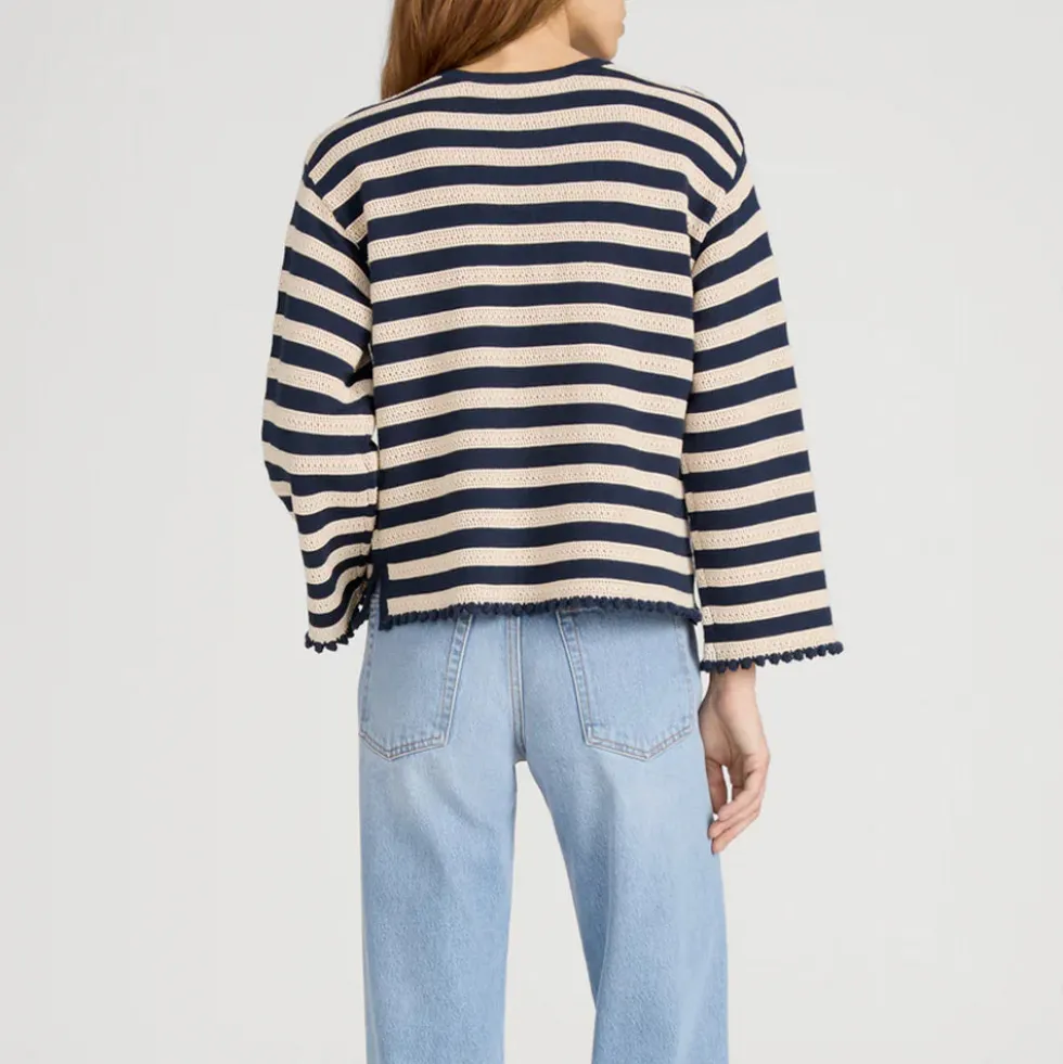 Frame - Pull Captain - Crème & Marine