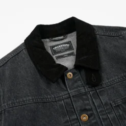 Frizmworks - Veste Washed Denim Trucker - Noir