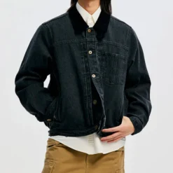 Frizmworks - Veste Washed Denim Trucker - Noir