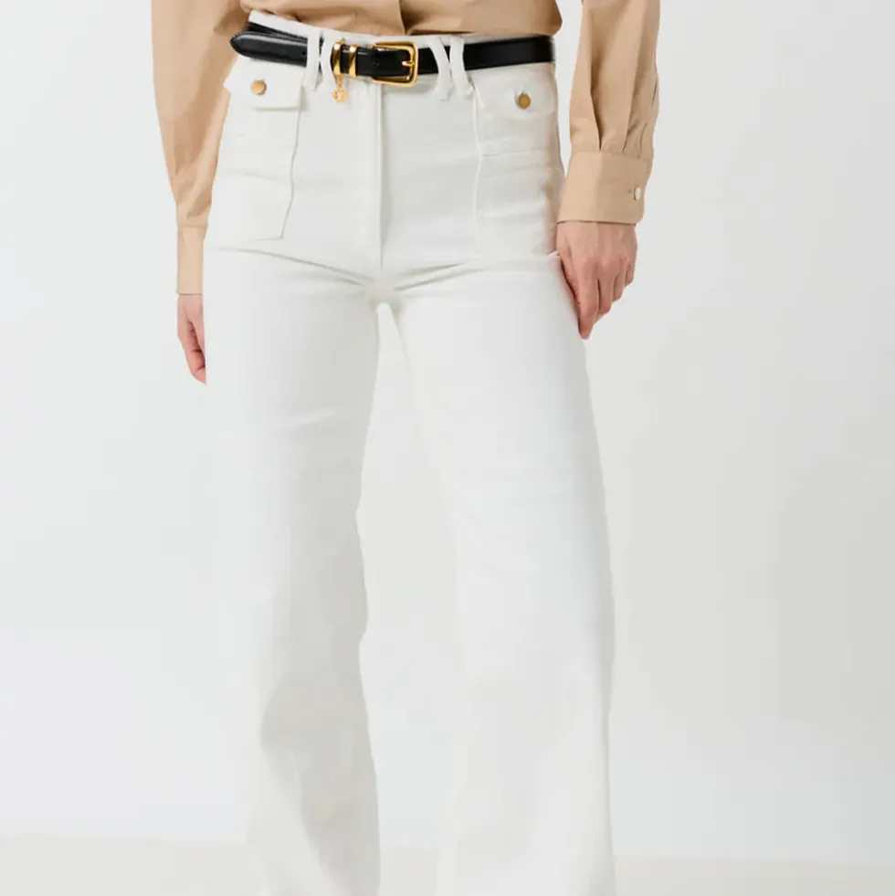 Gerard Darel - Jean flare Anna - Optic White