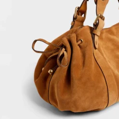 Gerard Darel - Sac en cuir Le 24h Folk - Renard
