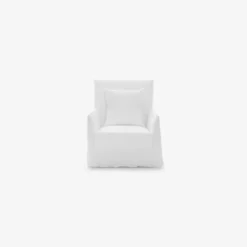 Gervasoni - Fauteuil Ghost n°05 - Lin Blanc