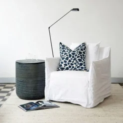 Gervasoni - Fauteuil Ghost n°05 - Lin Blanc