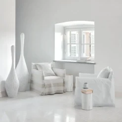 Gervasoni - Fauteuil Ghost n°04 - Lin Blanc