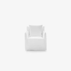 Gervasoni - Fauteuil Ghost n°04 - Lin Blanc