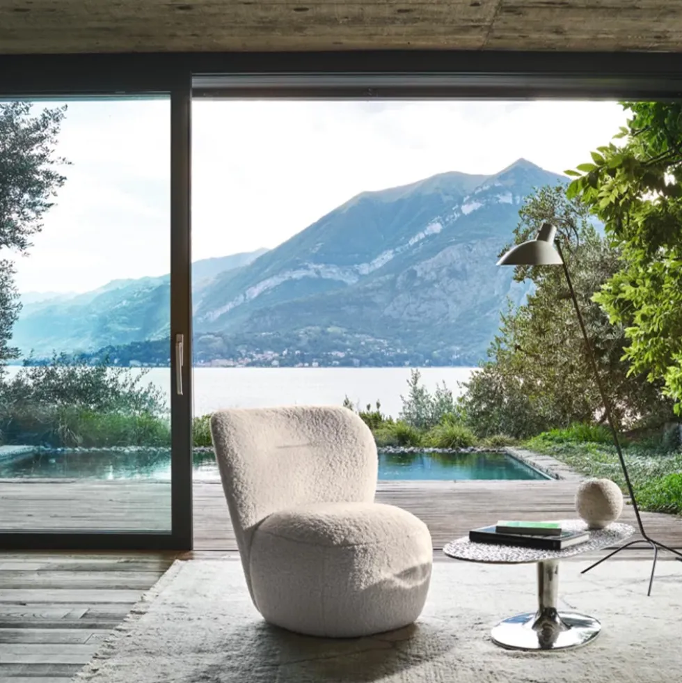 Gervasoni - Fauteuil Loll 07 F - Blanc