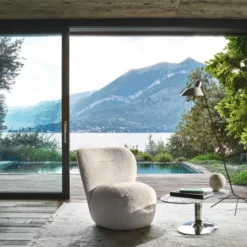 Gervasoni - Housse de fauteuil Loll n°07F - Lin Blanc