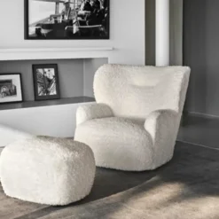 Gervasoni - Pouf Loll 08 - Blanc