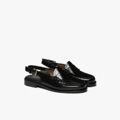 GH Bass - Mocassins Weejun Penny Slingback - Noir