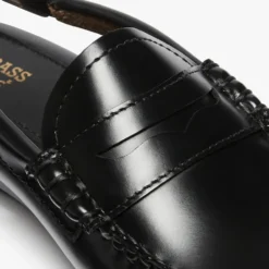 GH Bass - Mocassins Weejun Penny Slingback - Noir