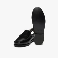 GH Bass - Mocassins Weejun Penny Slingback - Noir