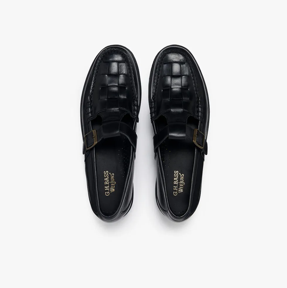 GH Bass - Sandales Weejun Fisherman - Noir