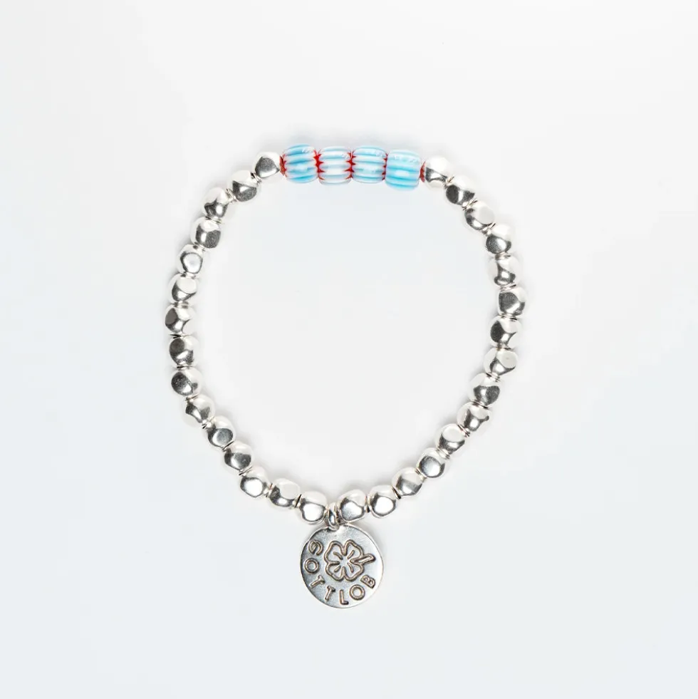 Gottlob - Bracelet Edition N° 2 - Turquoise & Rouge