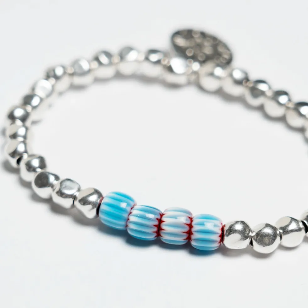 Gottlob - Bracelet Edition N° 2 - Turquoise & Rouge