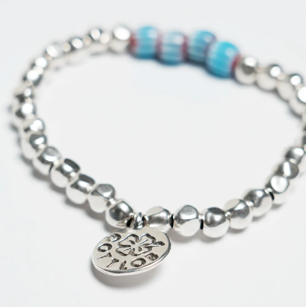 Gottlob - Bracelet Edition N° 2 - Turquoise & Rouge