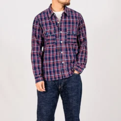Graph Zero - Chemise Elbow Patch - Red Plaid