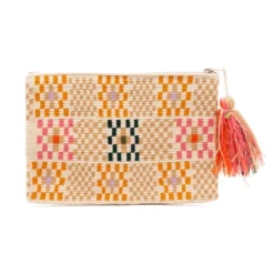 Guanabana - Pochette avec Pompon - Beige