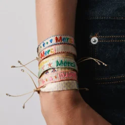 Guanabana x Merci - Bracelet Etoiles - Rose