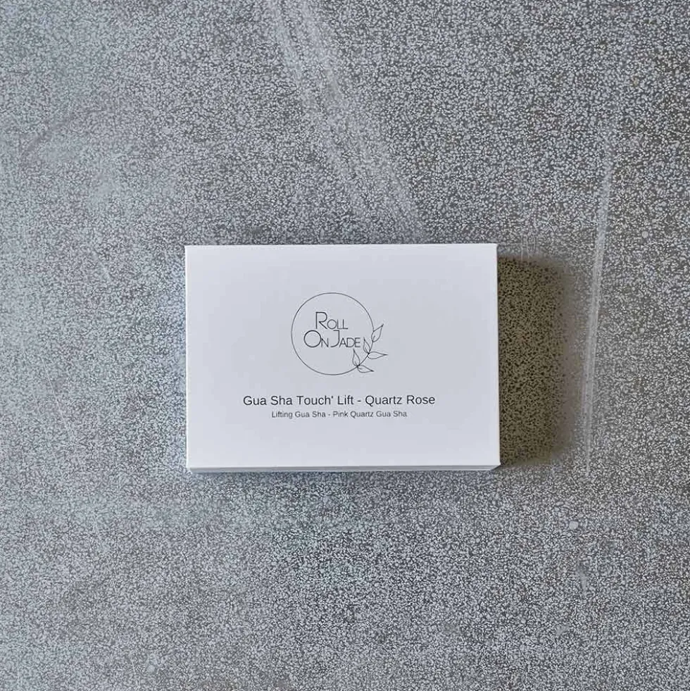 Gua Sha Quartz - Rose - Roll on Jade