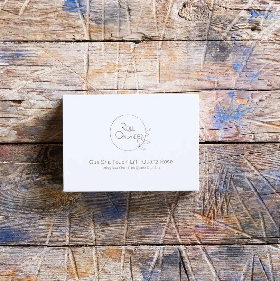 Gua Sha Quartz - Rose - Roll on Jade