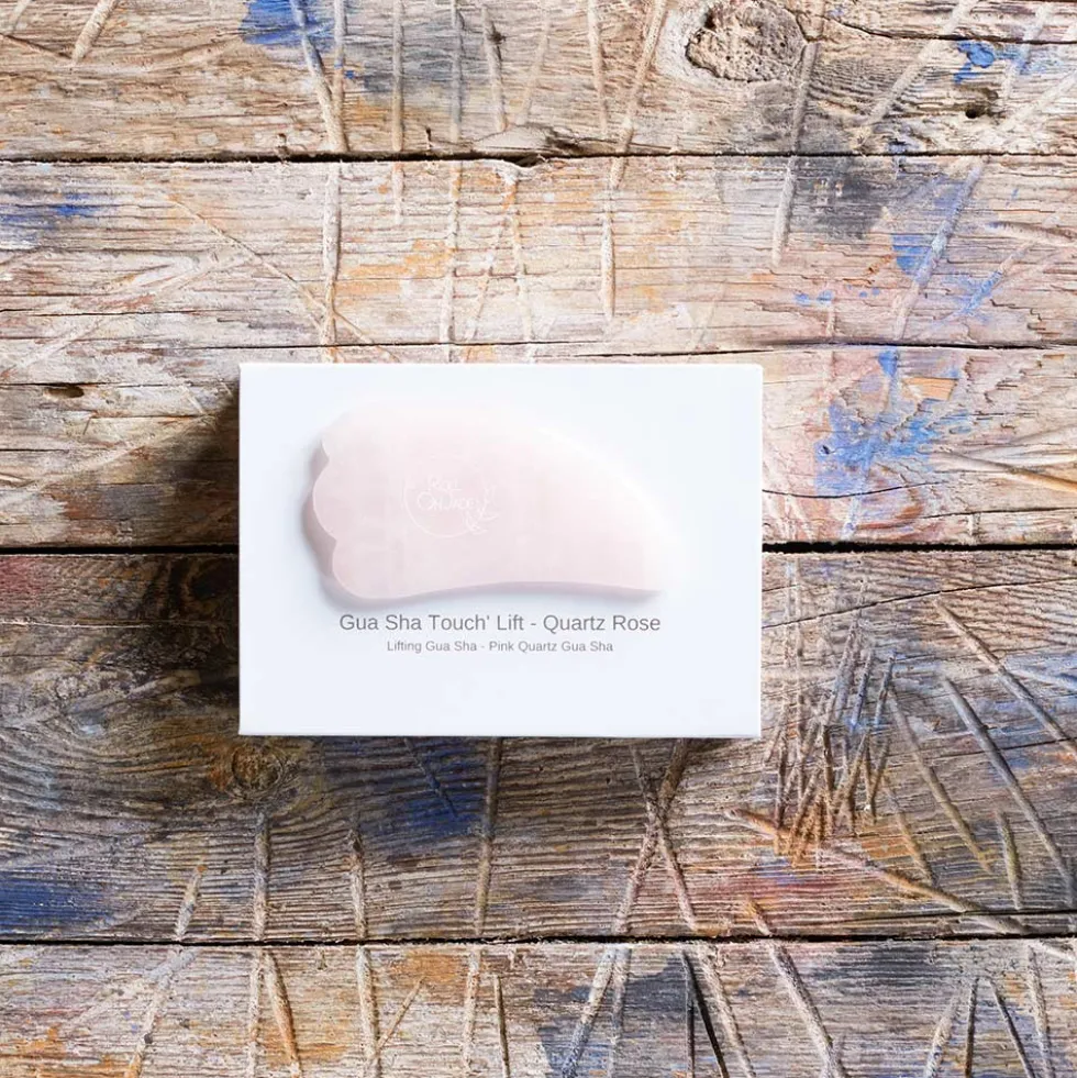 Gua Sha Quartz - Rose - Roll on Jade