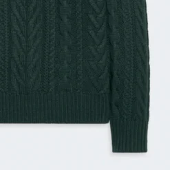 Guest In Residence - Maille Fisherman Crew - Vert Holly