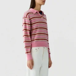 Guest In Residence - Polo Collegiate Rayé - Sprinkle Combo