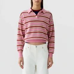 Guest In Residence - Polo Collegiate Rayé - Sprinkle Combo