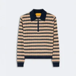 Guest In Residence - Pull Track Polo - Marine Combo