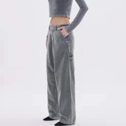 Haikure - Jeans Sibilla Velvet Pier - Gris