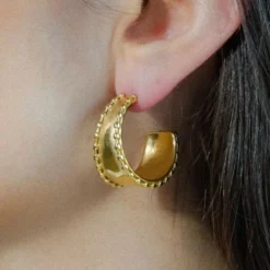Harpie - Boucles d'oreilles Eda - Or