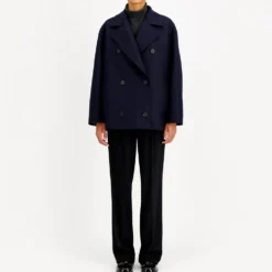 Harris Wharf London - Manteau Peacoat Oversized - Marine